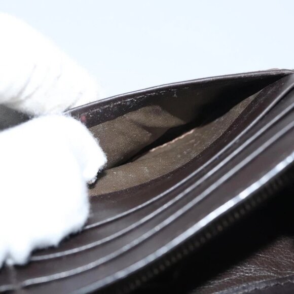 BOTTEGA VENETA INTRECCIATO Long Wallet Leather Brown 156819 Auth bs24196 - Picture 14 of 16